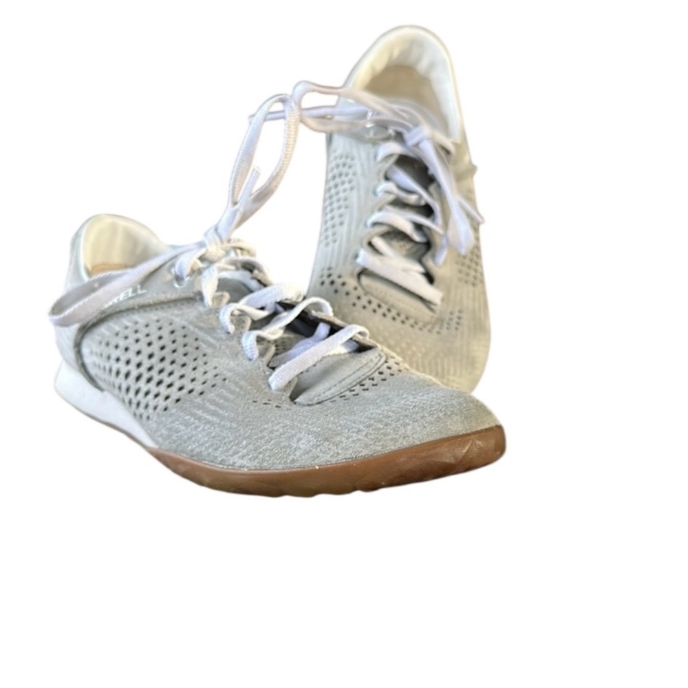Merrell Grey High Rise Leather Walking Hiking Sneaker Sz 8